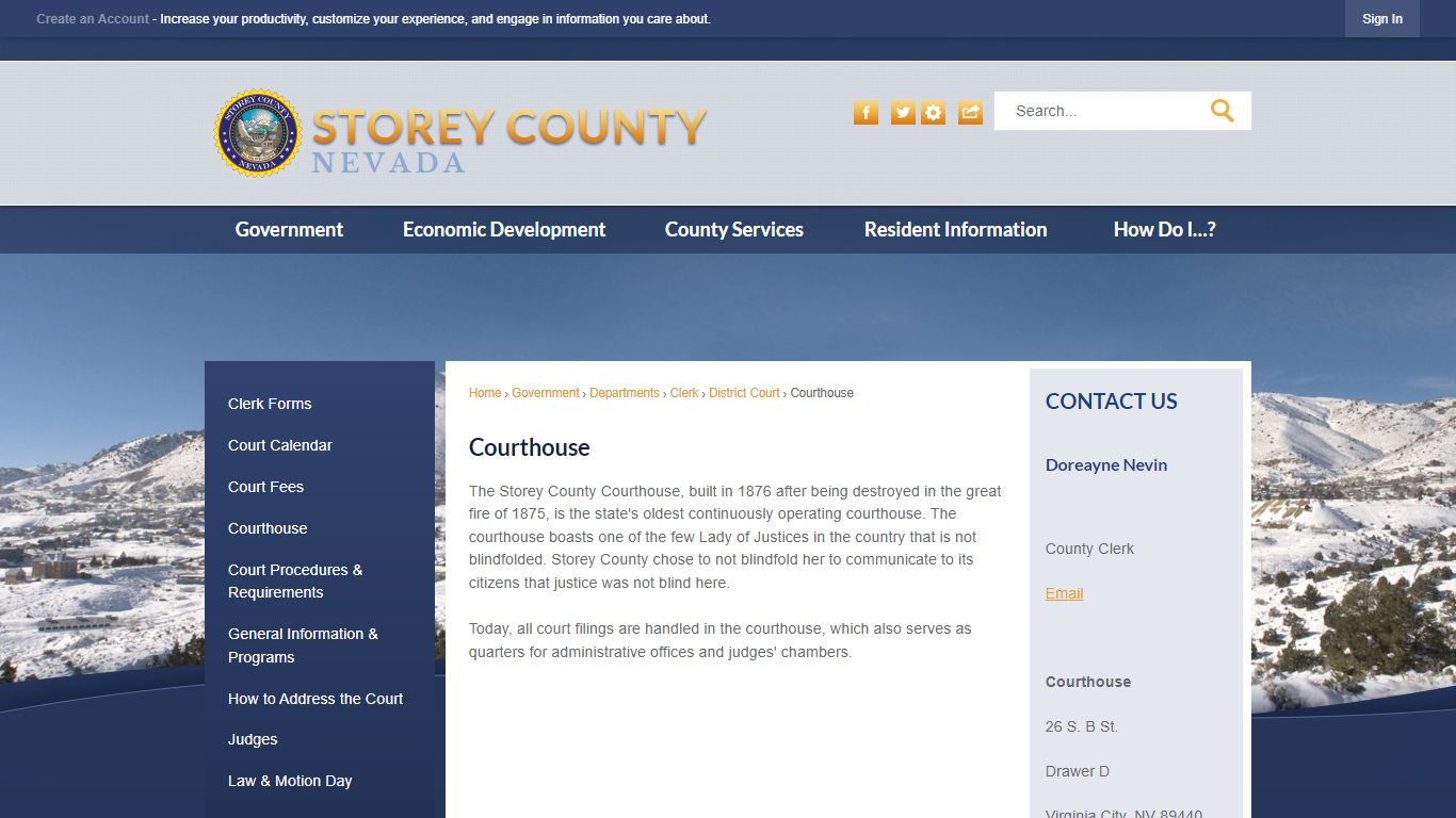 Courthouse | Storey County, NV - Official Website